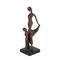 Traditional Bronze Polystone Mother and Child Sculpture, 5&#x22; x 13&#x22; x 5&#x22;